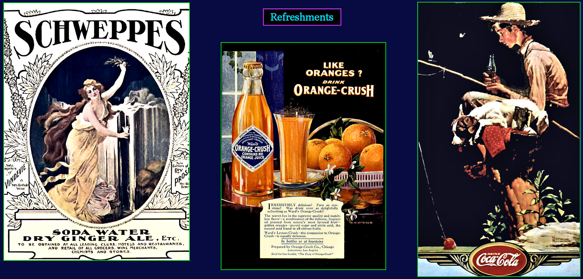 Norman Rockwell and beverage ads, 1920s